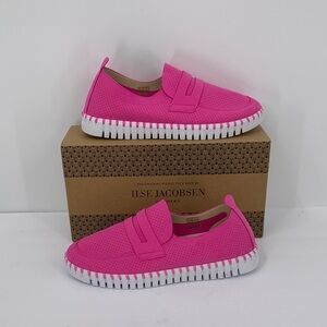 Ilse Jacobsen Fuchsia Sneakers with White Soles